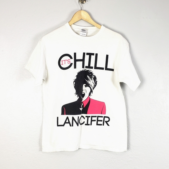 Vintage Chill Lancifer Graphic Tee Size Medium - Picture 5 of 9